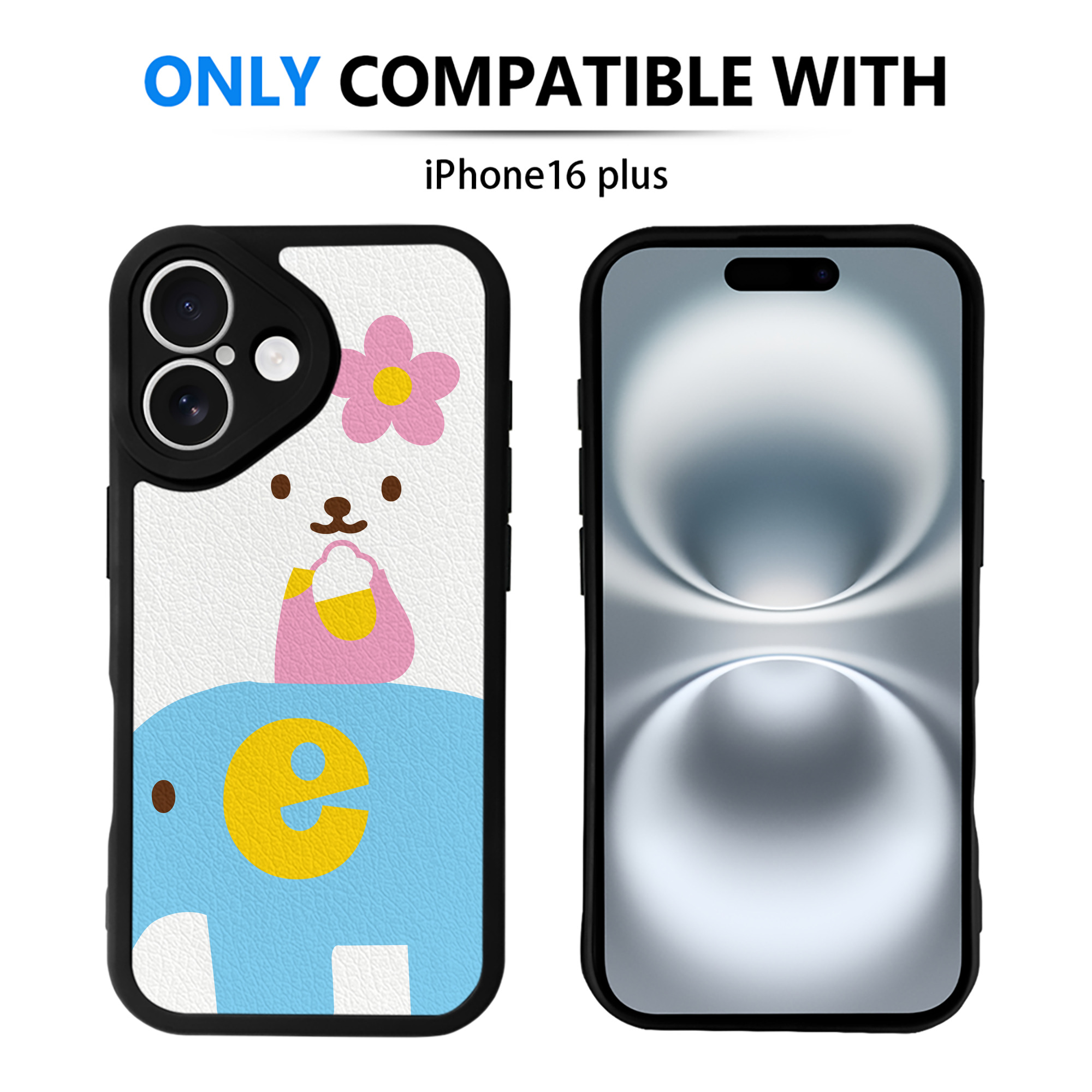 （画像用） Hello Kitty ハローキティ 【iPhone 16シリーズ対応】シリコンスマホケース（レザー調） 材質：シリコン